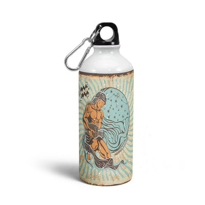 Aquarius Art Sun Sign Print Sipper Bottles