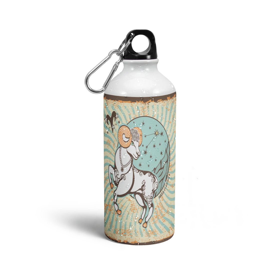 Aries Art Sun Sign Print Sipper Bottles