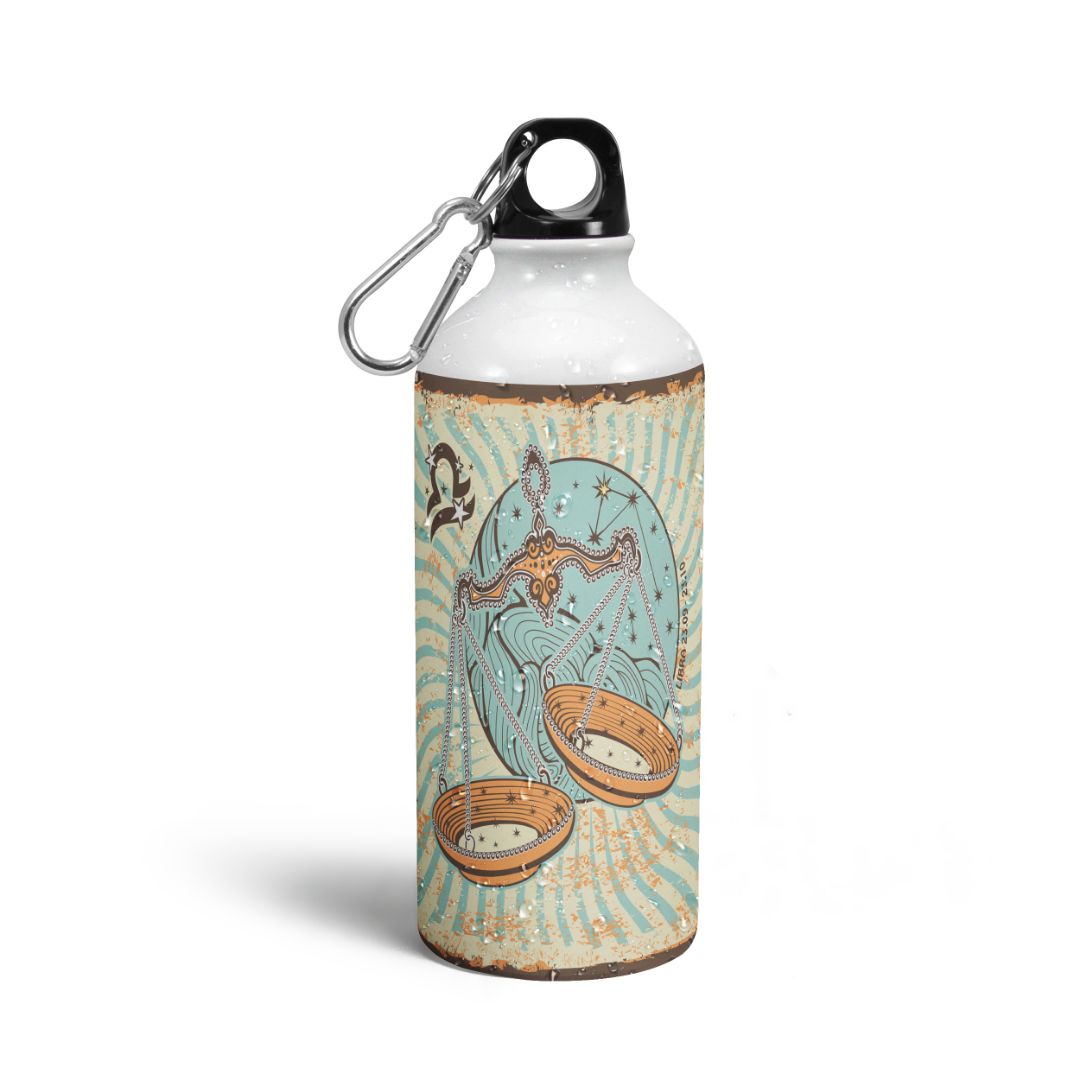 Libra Art Sun Sign Print Sipper Bottles