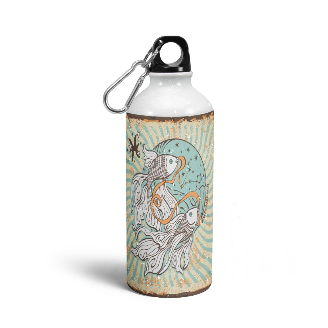 Pisces Art Sun Sign Print Sipper Bottles