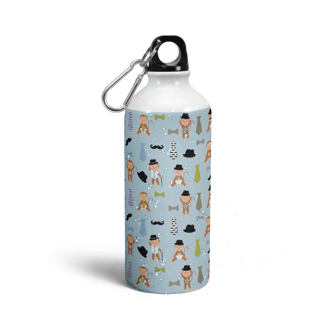 Monkey Cartoon Print Sipper Bottles