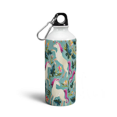 Unicorn Green Print Sipper Bottles