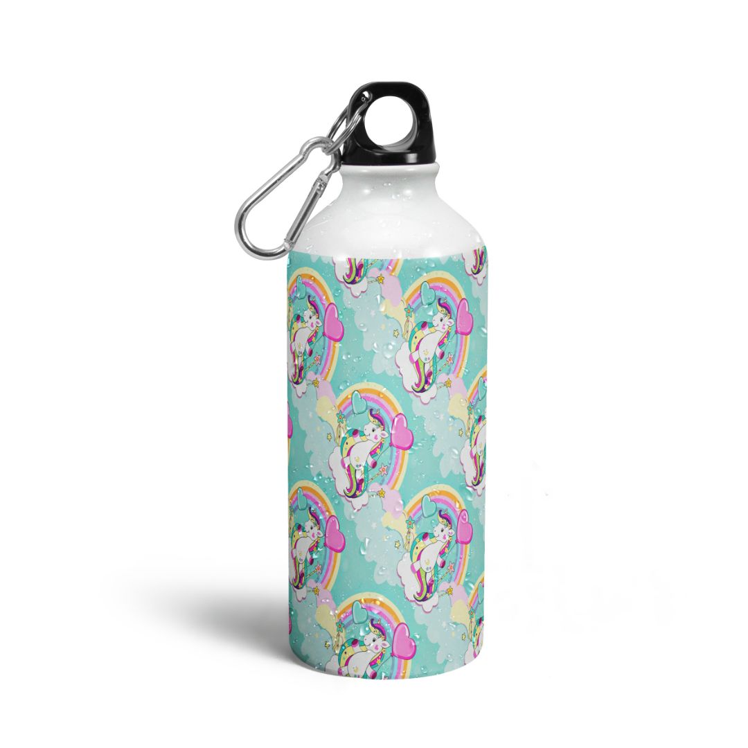 Unicorn Rainbow Print Sipper Bottles