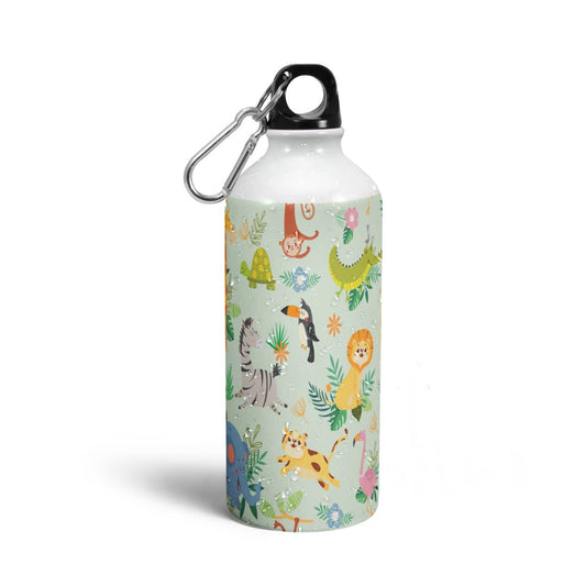 Animals Light Green Print Sipper Bottles