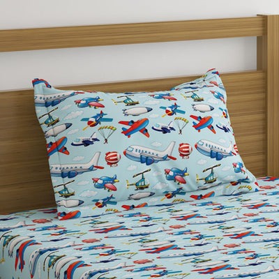 Planes Print Bed Sheets