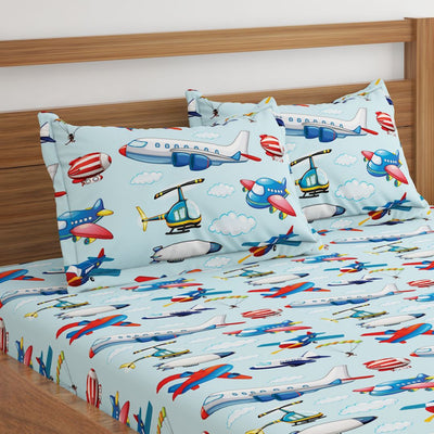 Planes Print Bed Sheets