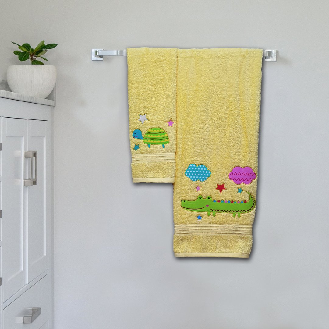 Alligator Embroidered Personalized Towel