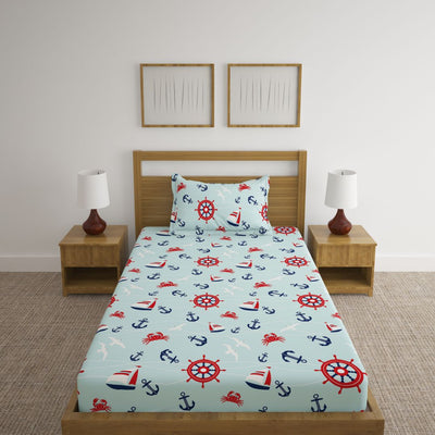 Anchor Print Bed Sheet