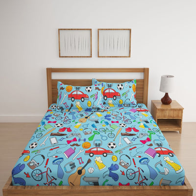 Boys Room Print Bed Sheet