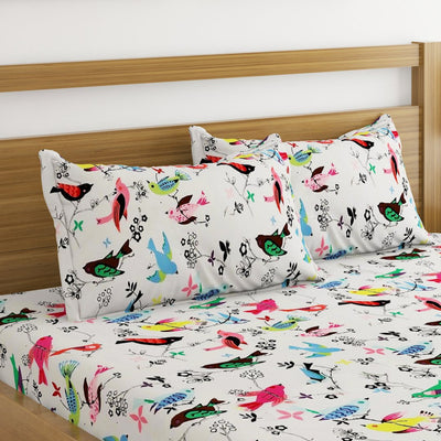 Birds Print Bed Sheet