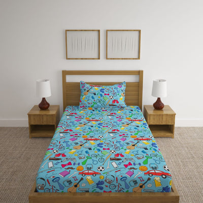 Boys Room Print Bed Sheet