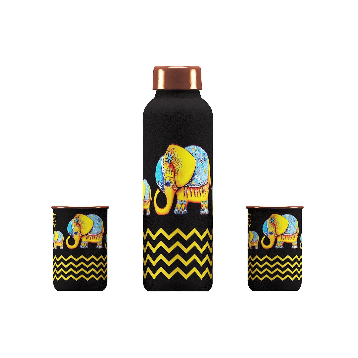 BLACK ELEPHANT COPPER BOTTLES