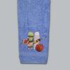 Cricket Embroidered Personalized Towel Set blue