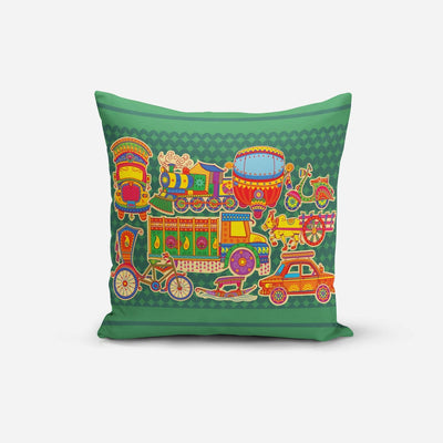 Mixed Truck Print Cushion Cover