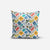 Travel White Print Cushion Cover