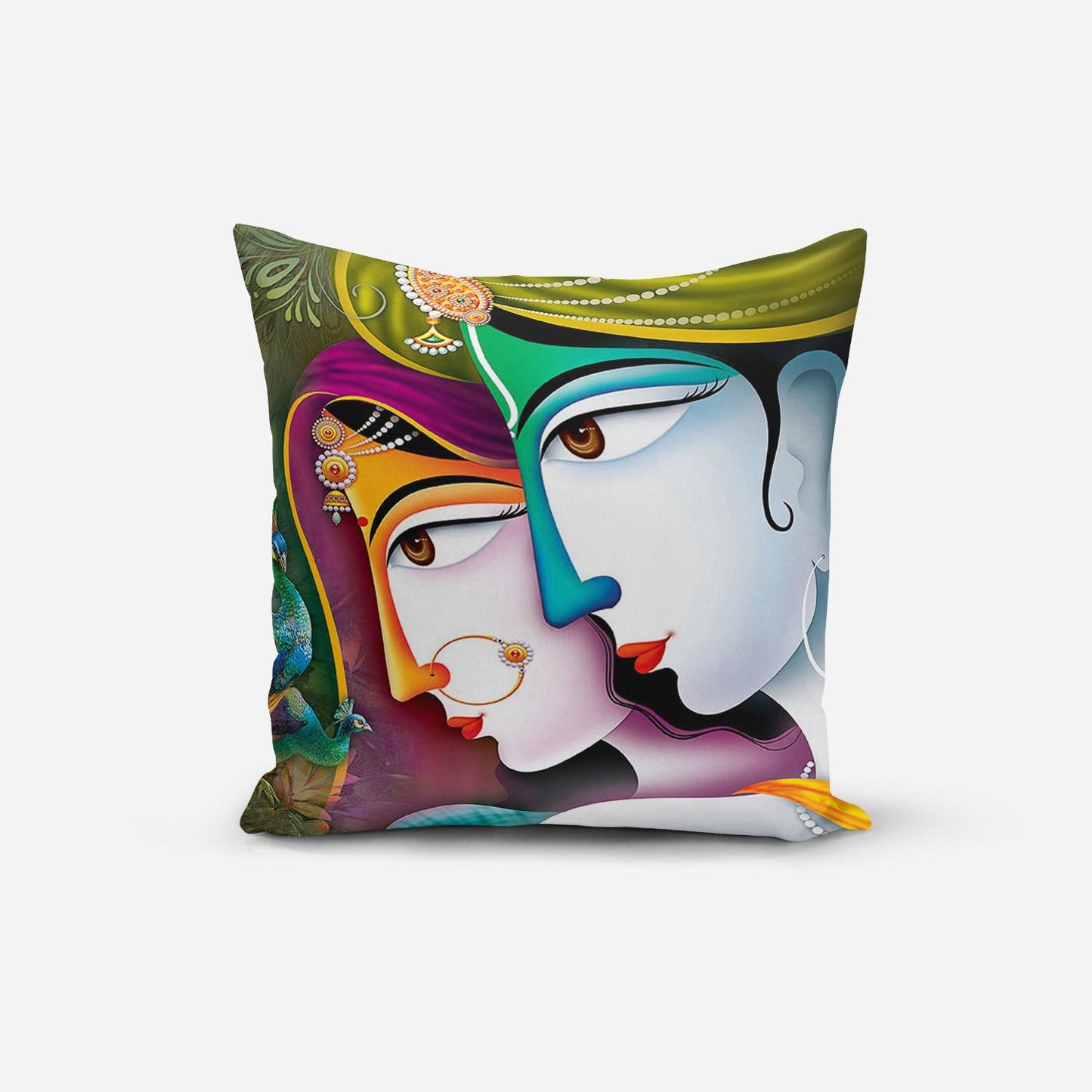 Radhakrishna Art Print Cushion Cover