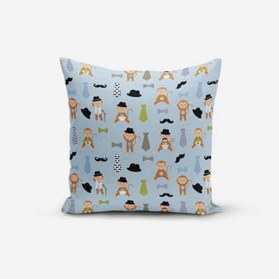 Monkey Cartoon Print Cushion Cover