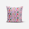 Back To School Pink Owl Print Cushion Cover