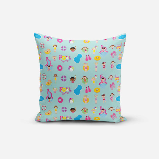 Pool Party Print Cushion Cover