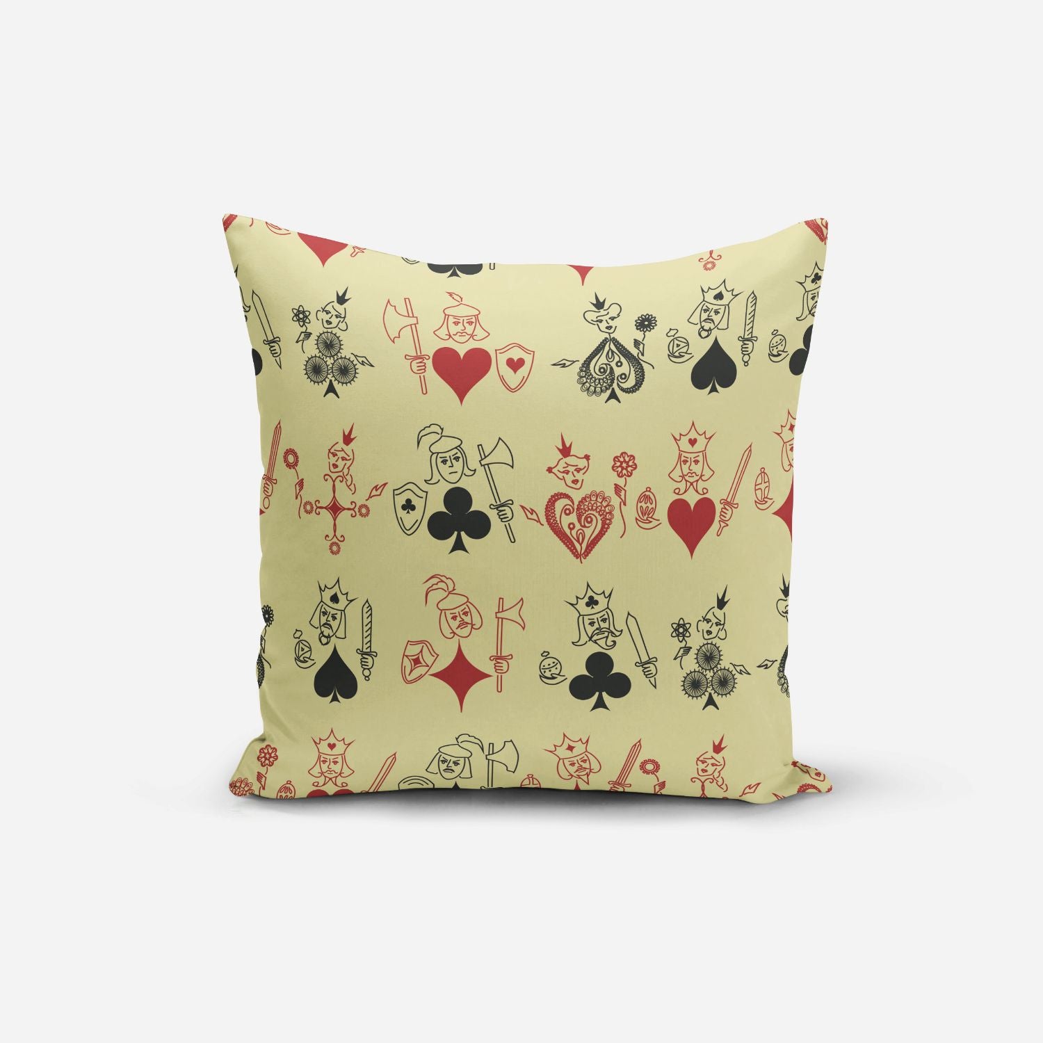 Playing Cards Print Cushion Cover