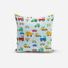 Vehicles Blue Print Cushion Cover