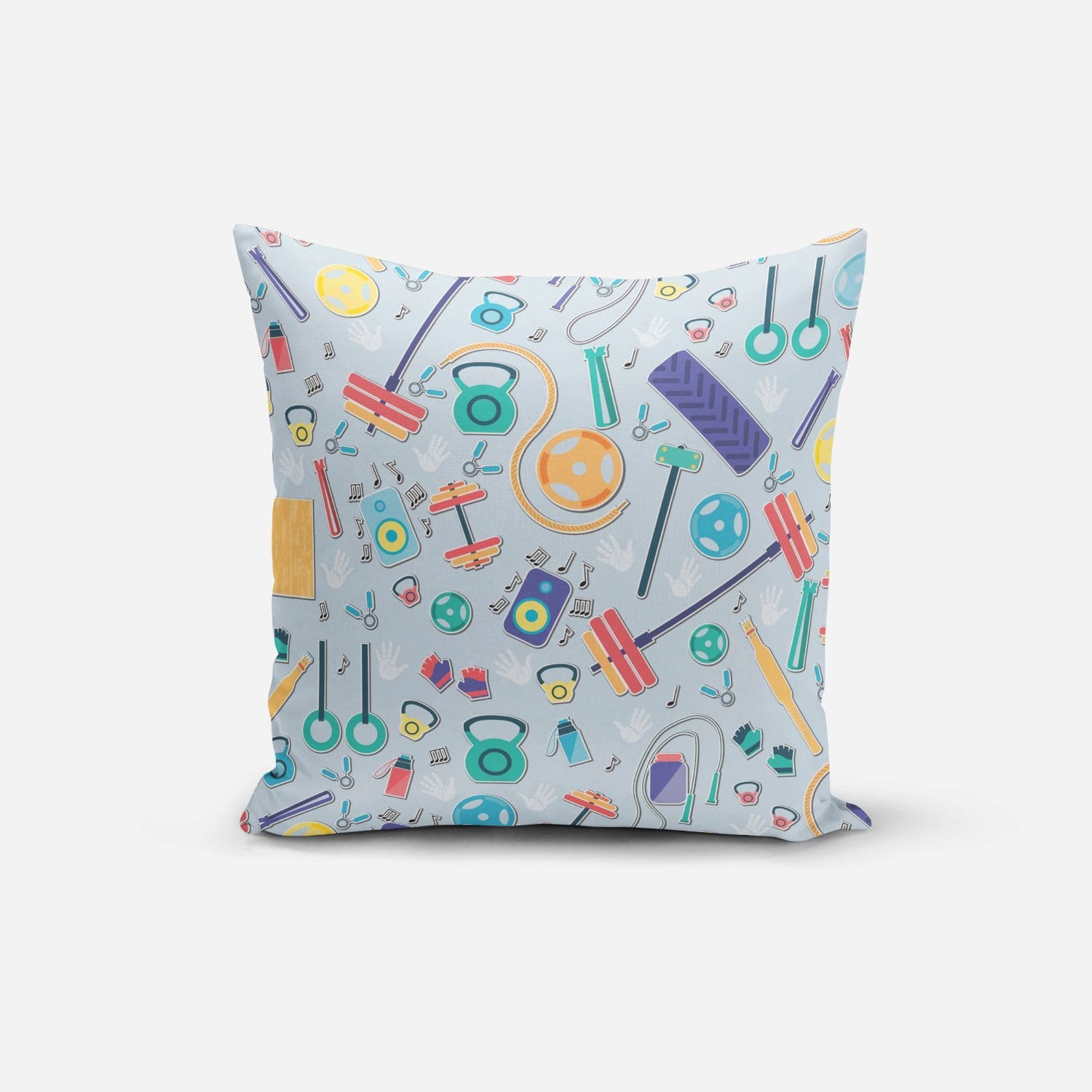 Gym Print Cushion Cover