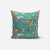 Jungle Dark Green Print Cushion Cover