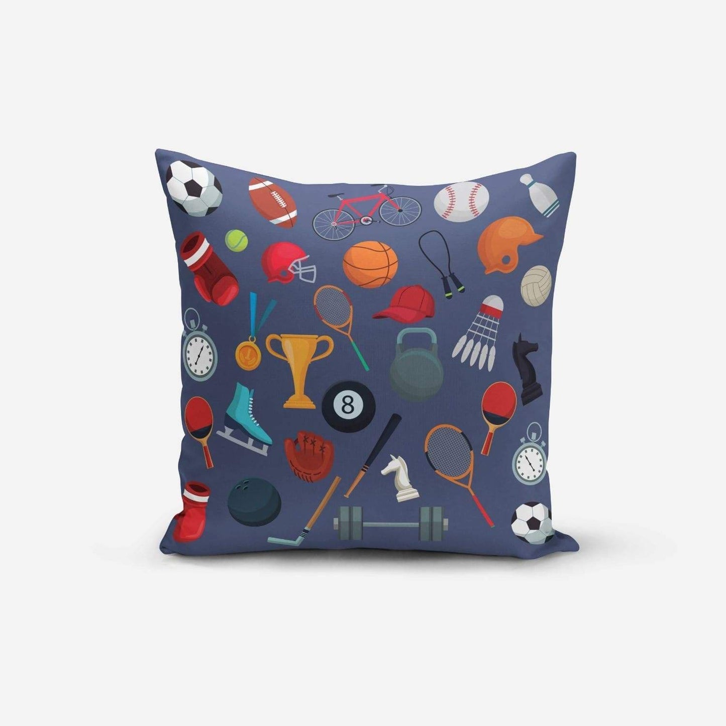 All Sports Print Cushion Cover