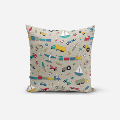 Transport Print Cushion Cover