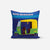 Autorickshaw Print Cushion Cover