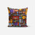 Brown Retro Print Cushion Cover