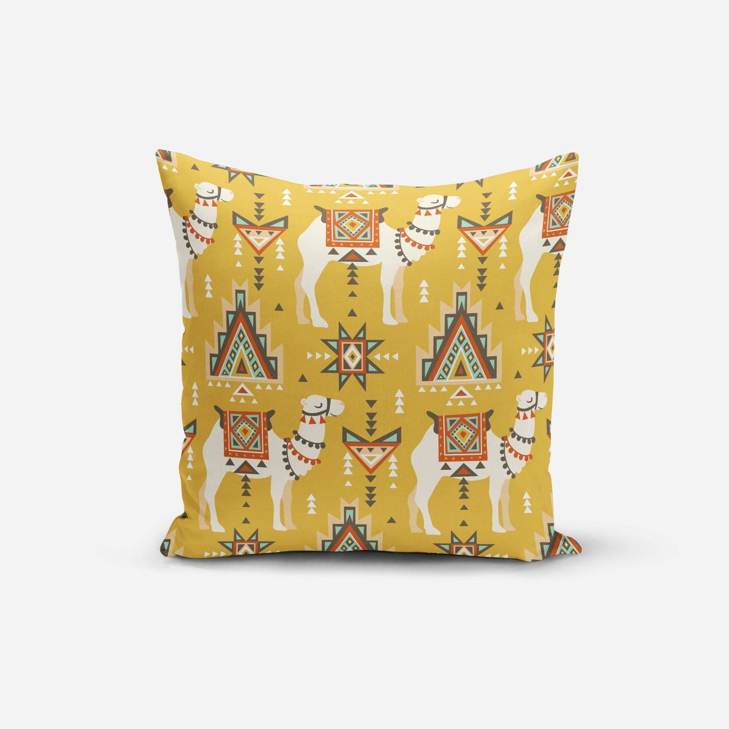 Camel Print Cushion Cover