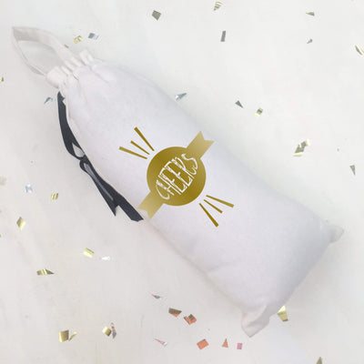 Gift Bags Festive Collection Sparkle Gold on White