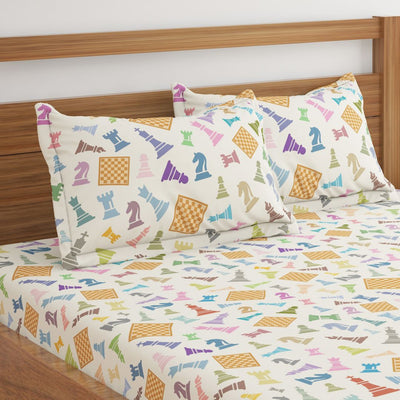 Chess Print Bed Sheet