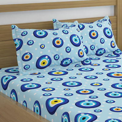 Evil Eye Print Bed Sheet