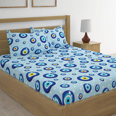 Evil Eye Print Bed Sheet