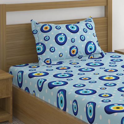 Evil Eye Print Bed Sheet