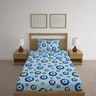 Evil Eye Print Bed Sheet