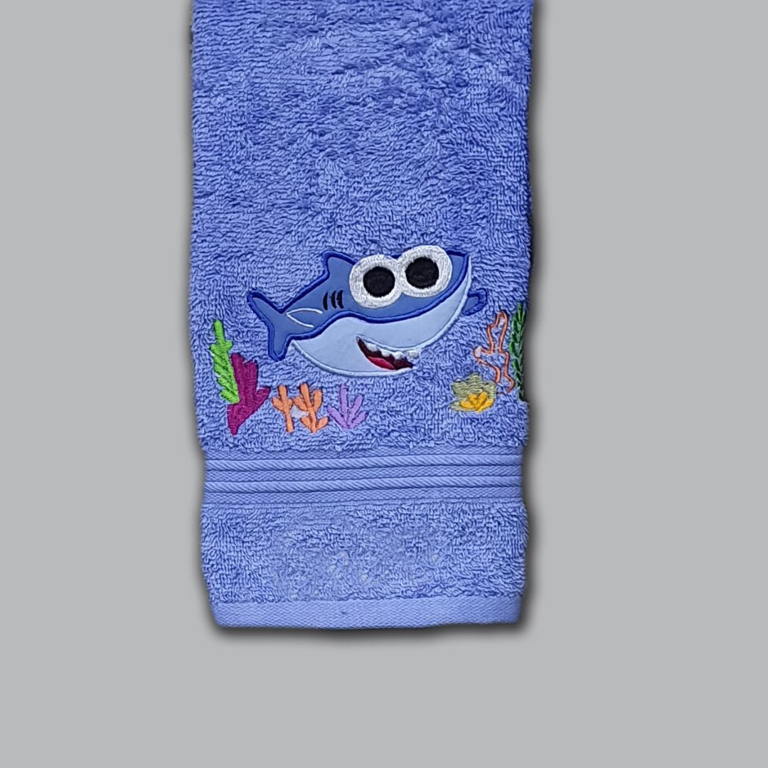 Fish Embroidered Personalized Towel