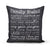 Family rules Grey Cushion Cover