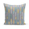 Yellow - Green - Grey Geometric Pattern Set of Five Cushion Covers