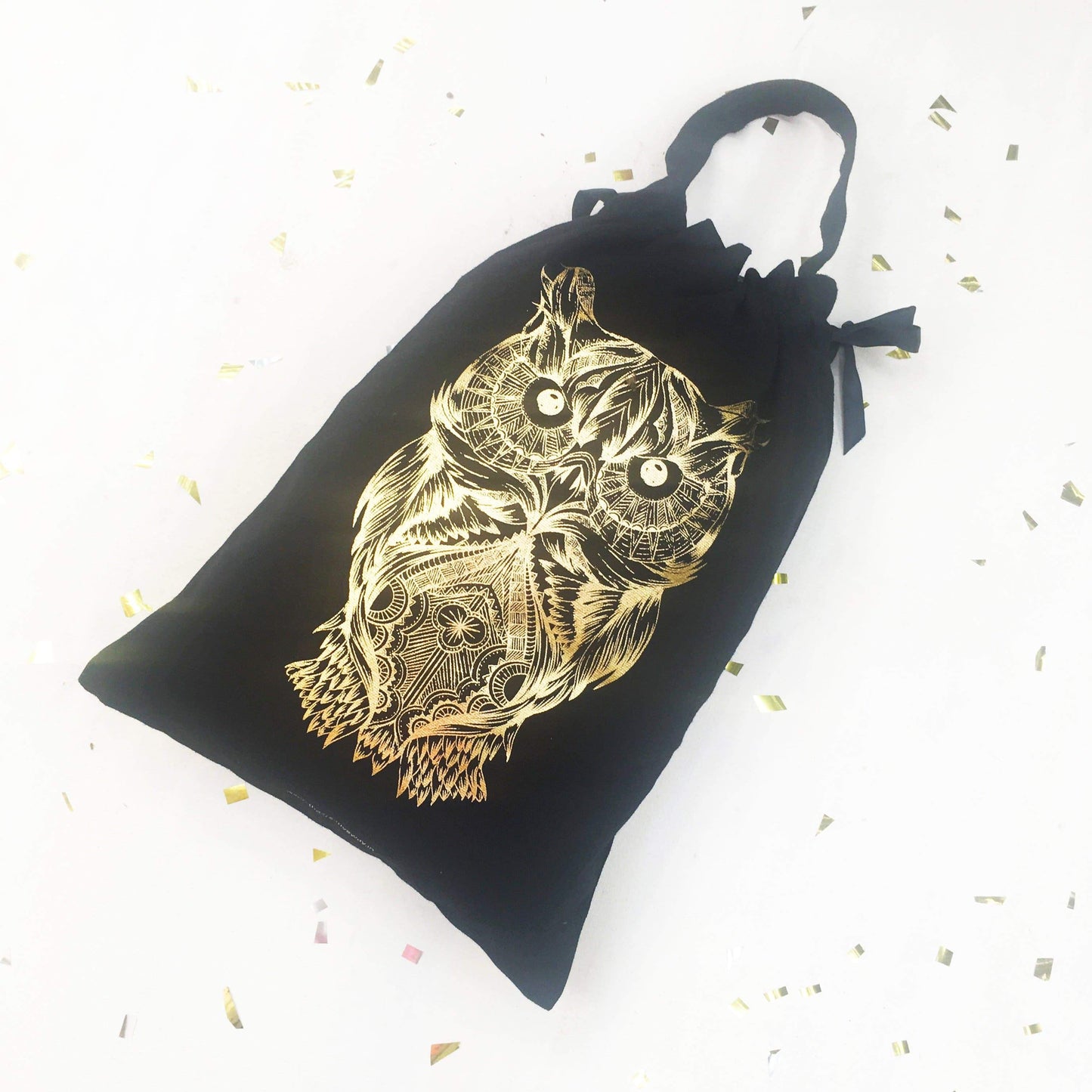 Gift Bags Festive Collection Sparkle Gold on Black