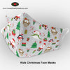 Kids Christmas Face Mask Pack of 3 Masks 100% Cotton soft and breathable