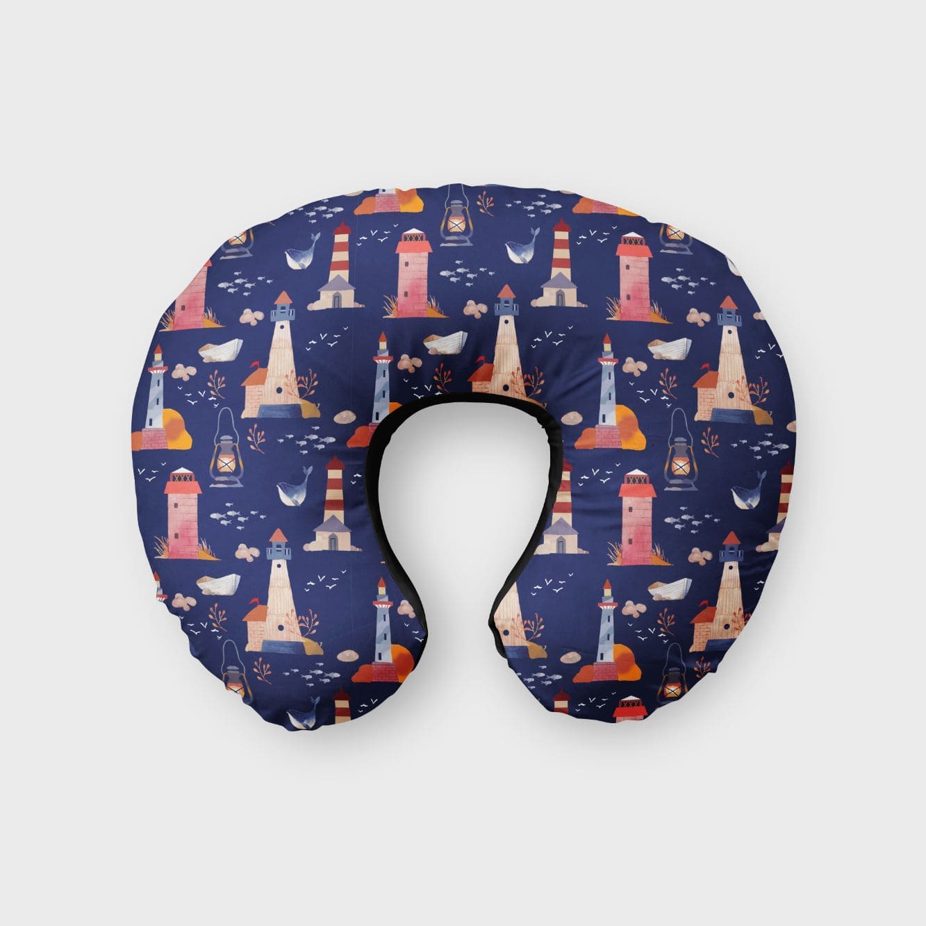 Light House Print Neck Pillow