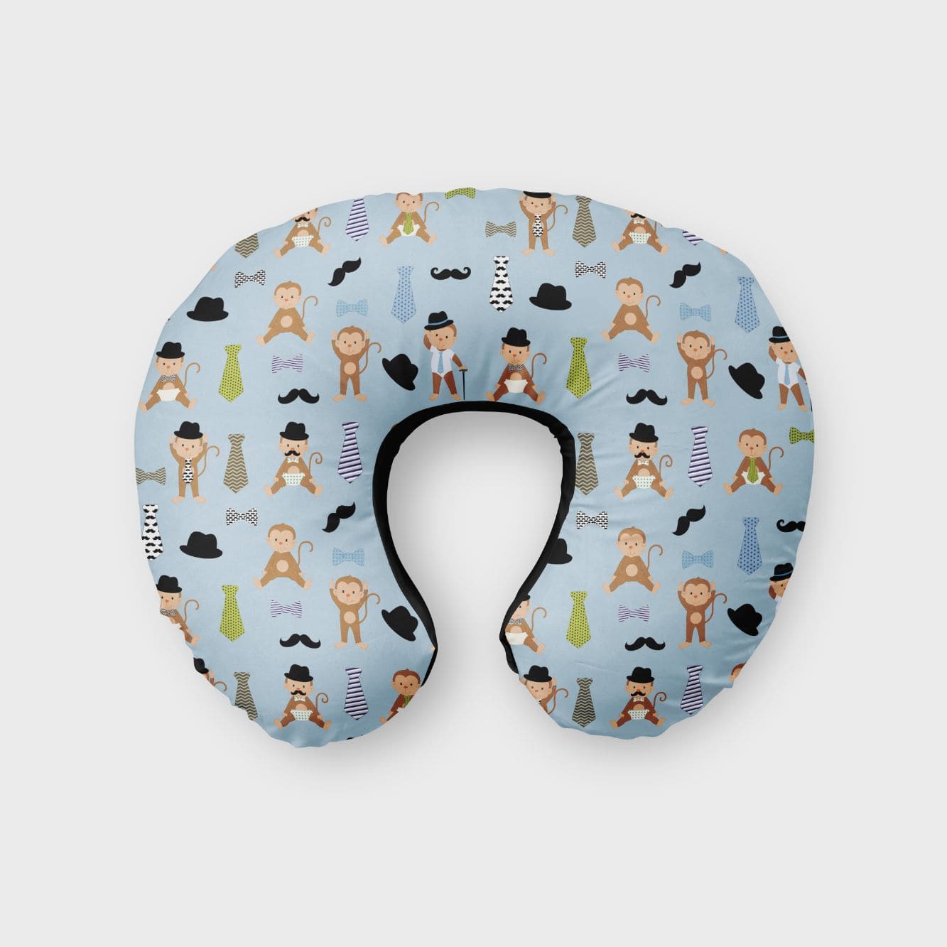 Monkey Cartoon Print Neck Pillow