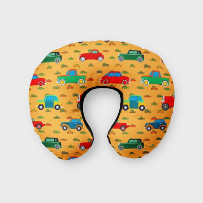 Cars Orange Print Neck Pillow