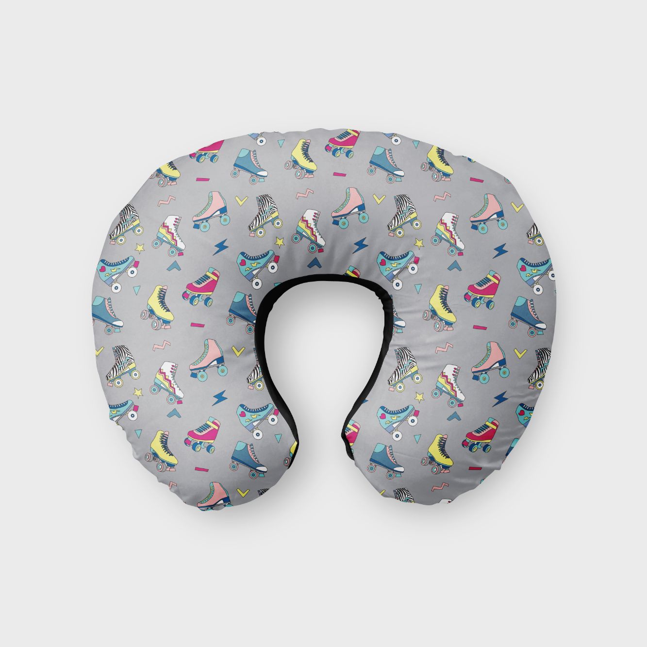 Skates Print Neck Pillow