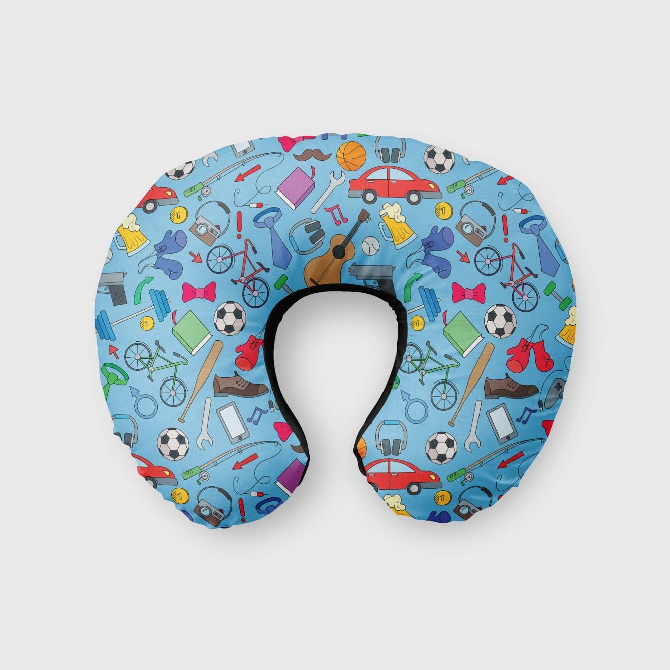 Boys Room Print Neck Pillow