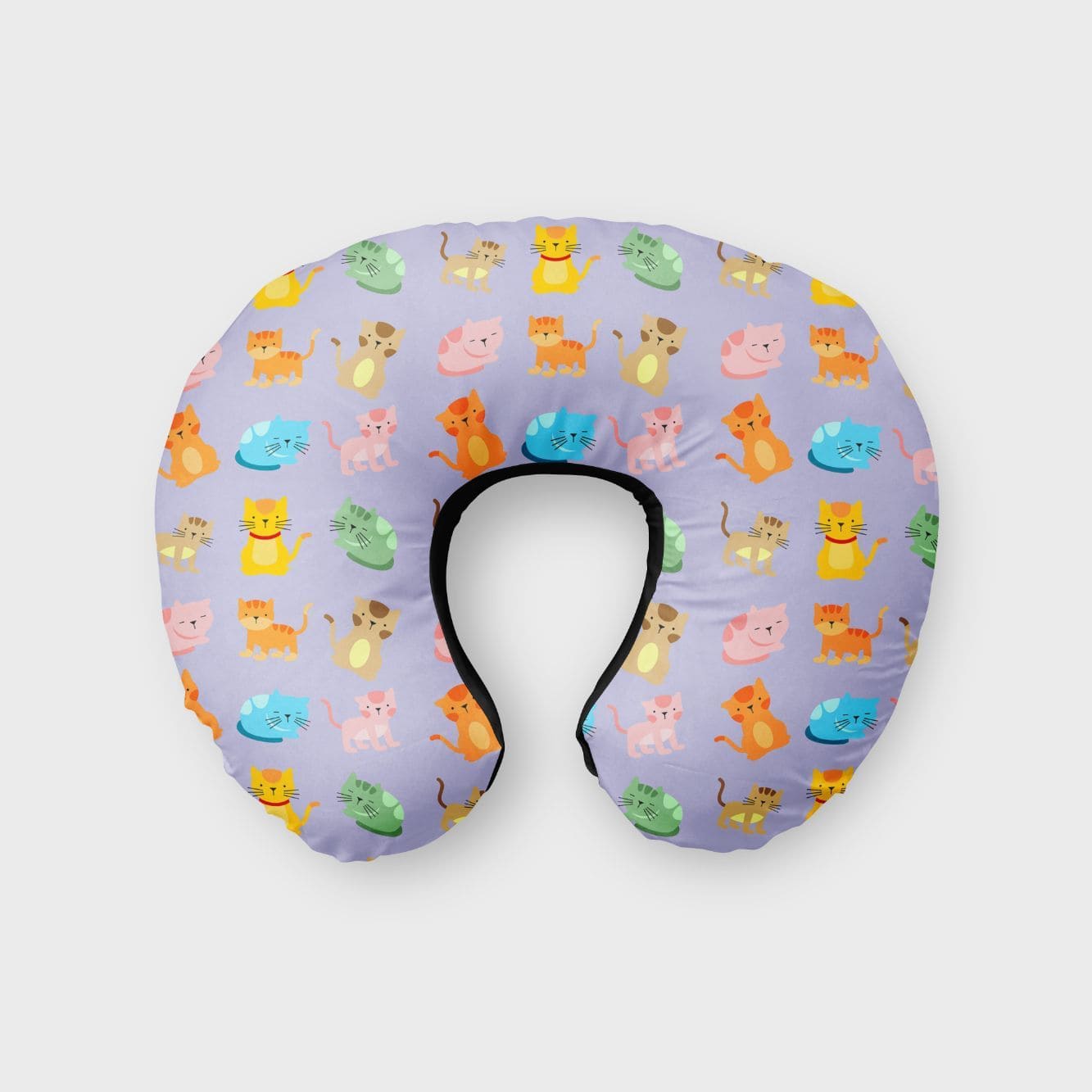 Cats Print Neck Pillow