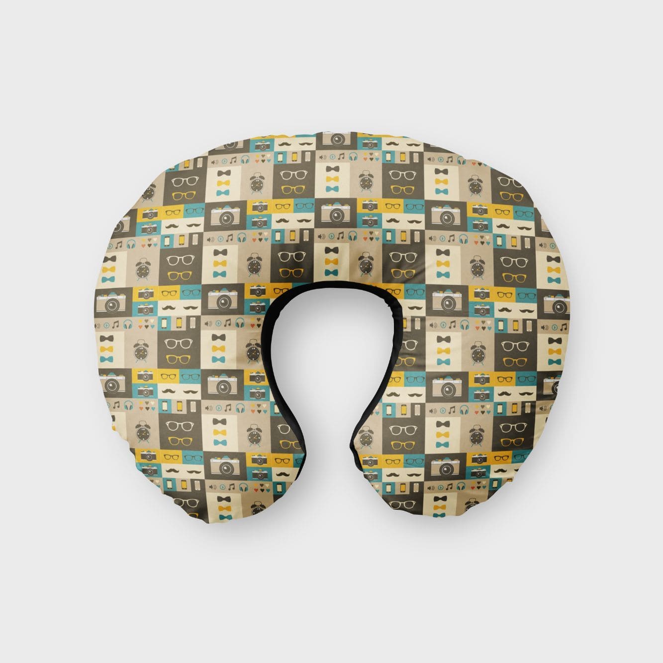 Camera Print Neck Pillow